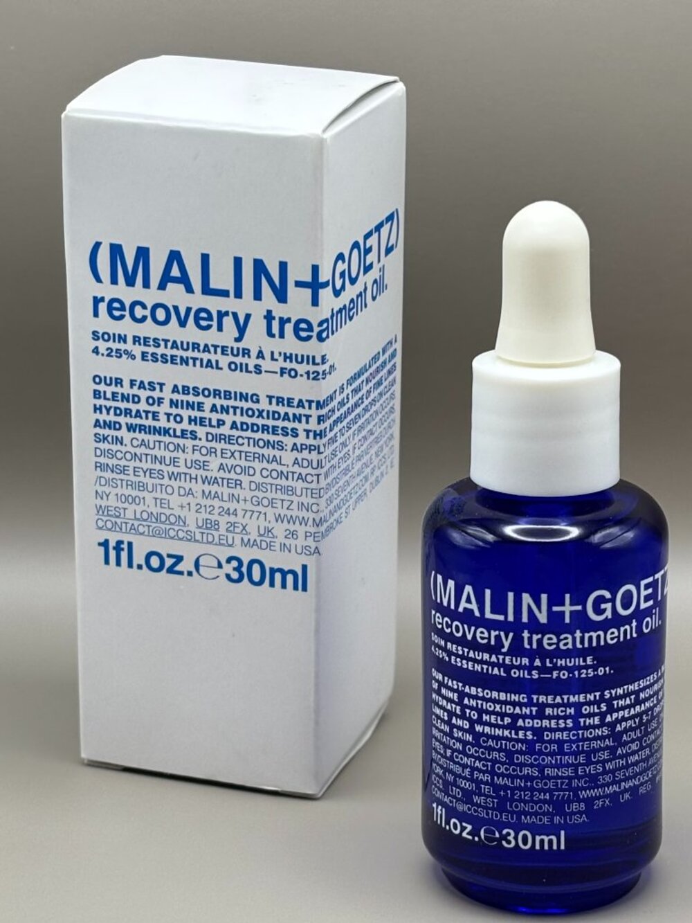 NWT (MALIN+GOETZ) recovery treatment oil 1 fl. oz./30 ml